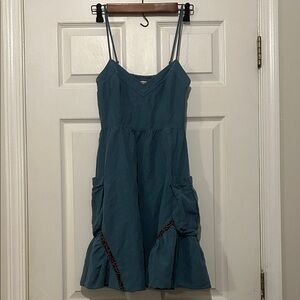 Free People silk and linen mini dress